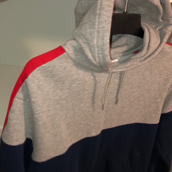 H&M Hoodie Grey/Navy/Red - Picture 2 of 3